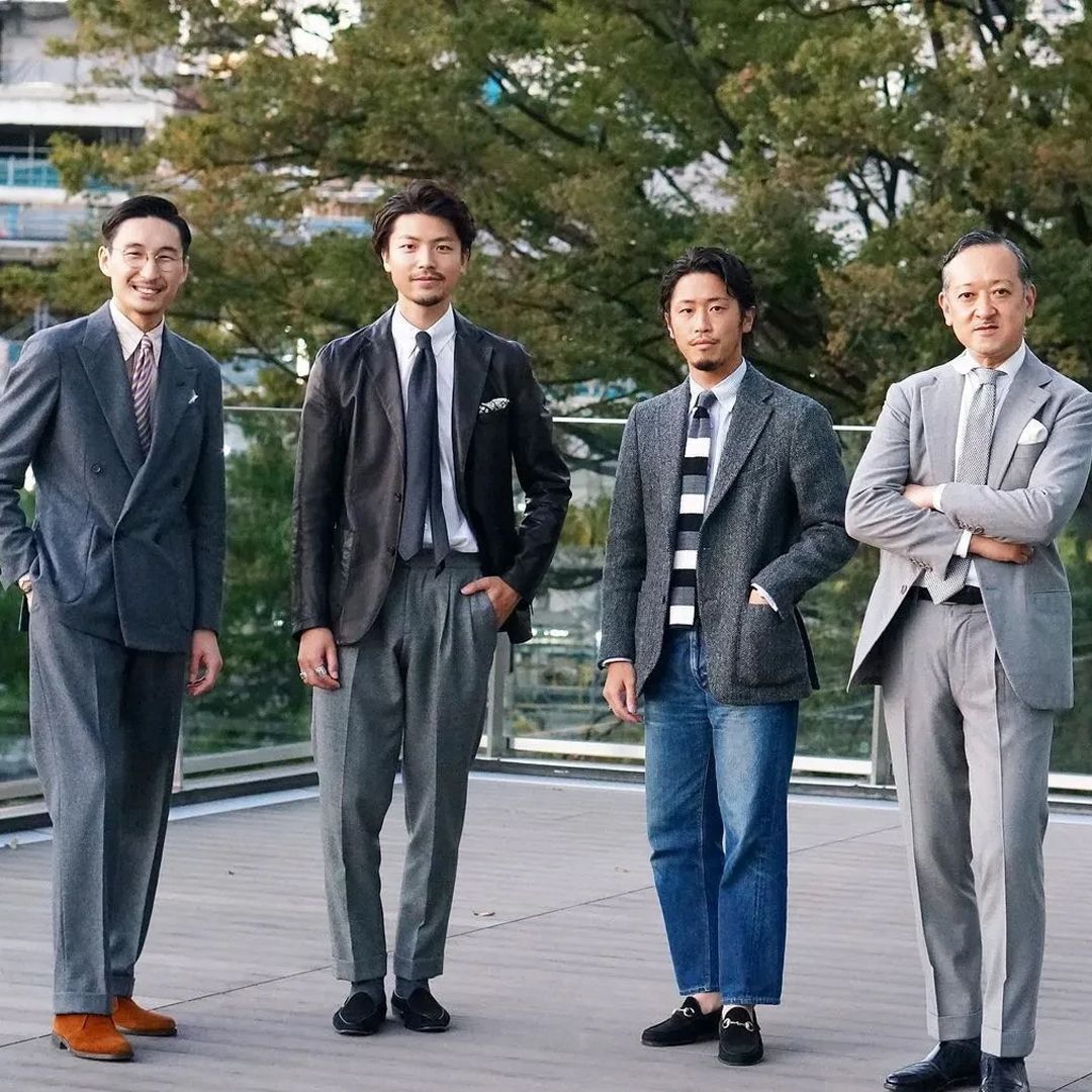 奇怪，日本男人都不高，怎么都爱“宽腿裤”？看完搭配就知道了